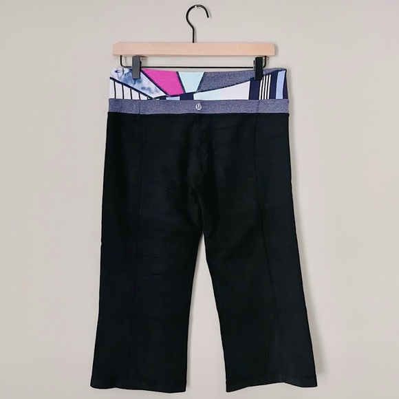 Reversible Groove Crop Yoga Pilates Workout Leggings Capris Lounge Pants - Picture 6 of 15